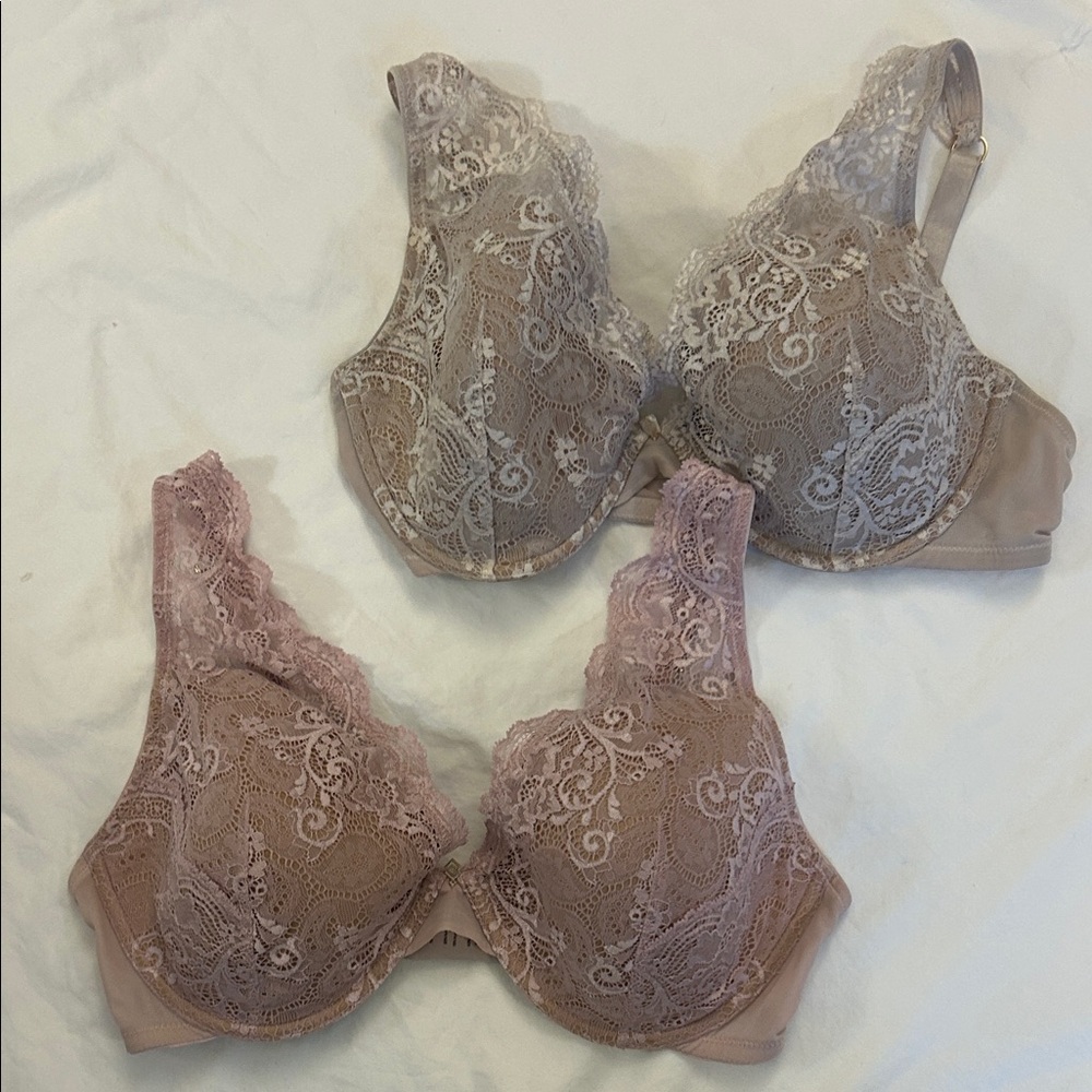 ThirdLove Lace Underwire Bras in Blush And Violet Ice